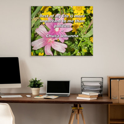Dakota Fields Gallery Wrapped Canvas By Chuka Umunna: "Rest of my life is more important to me than p