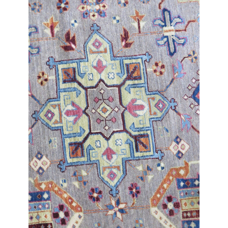 Tapis unique gris de 5 pi 10 po x 8 pi 11 po