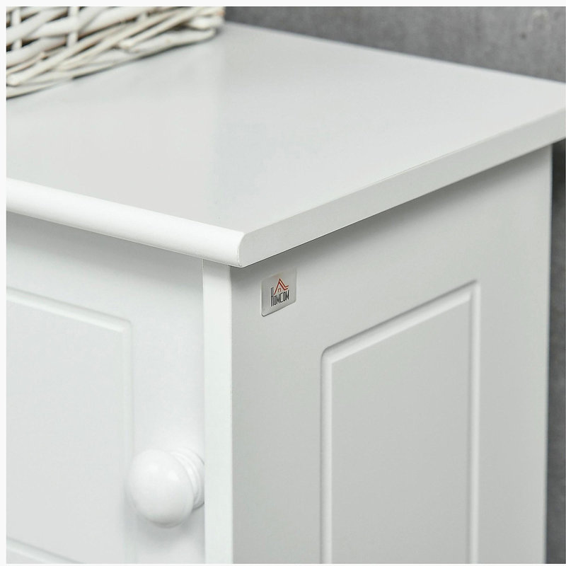 Armoire de salle de bain au-dessus de la toilette, armoire de rangement autoportante avec tablettes réglables, support de toilette, économiseur d'espace, blanc