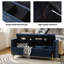 Louvenia 127cm Upholstered Flip Top Bench With Subdivided Storage and Toss Pillows-1396245756