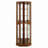 6 Shelf Corner Curio Display Cabinet With Lights, Mirrors And Adjustable Shelves(E26 Light Bulb Not Included)-891318729