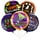 PMU Halloween Balloon Bouquet - 25pc Assorted 18in Halloween Mylar Balloon Set Halloween Party Decoration