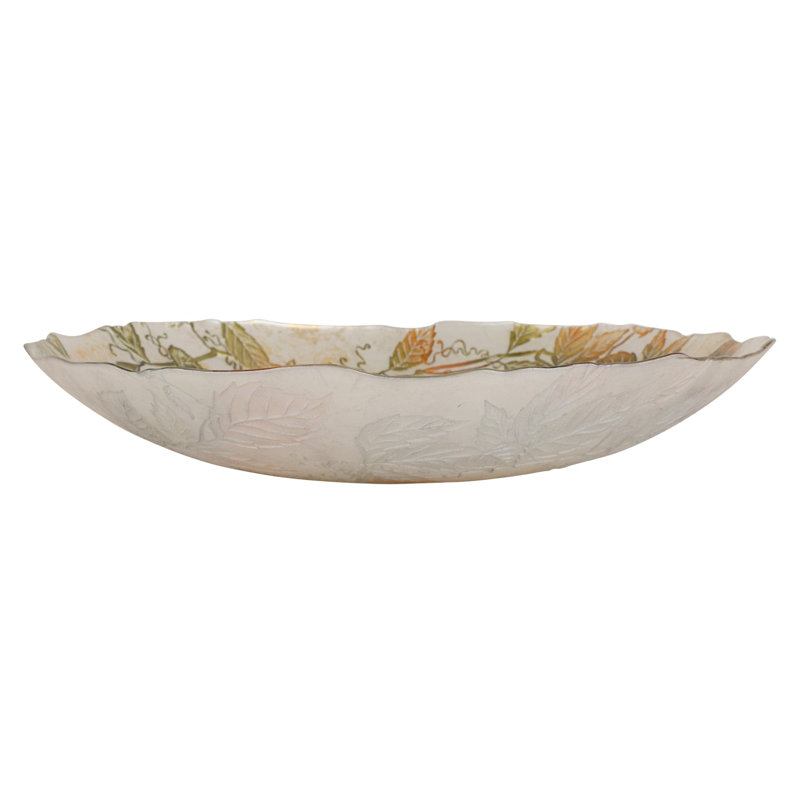 Grand bol de service en verre Autunno