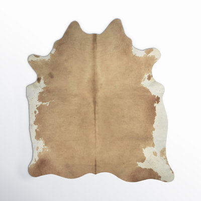 Charlize Handmade Cowhide White/Beige Rug