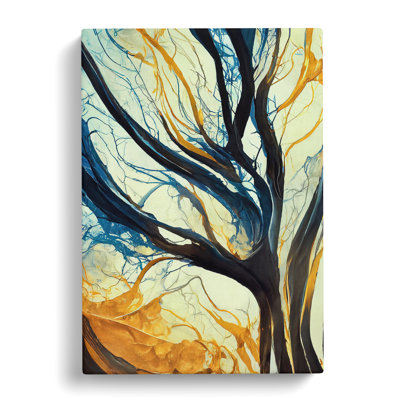 Abstract Tree Branches No.1 - Wrapped Canvas