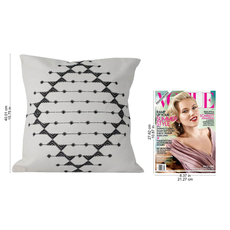 Geometric Cotton Pillow Cover
