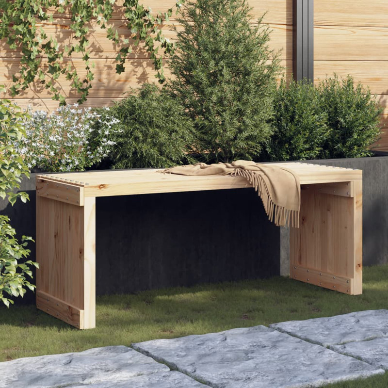 Banc de pique-nique en bois Clasina, Naturel