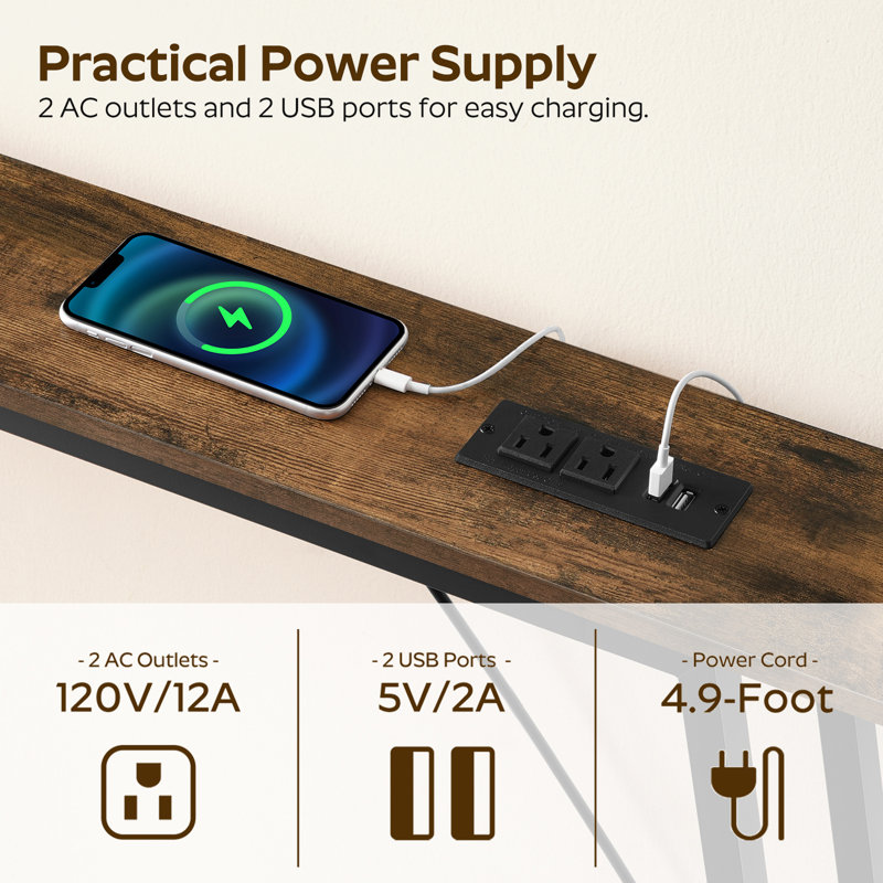 Console d'entrée Sneed , H 32,3 po x l 70,9 po x P 5,9 po