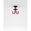 Futura Ceiling Lamp G Amber Brass Matt Black 1 E26 Ul