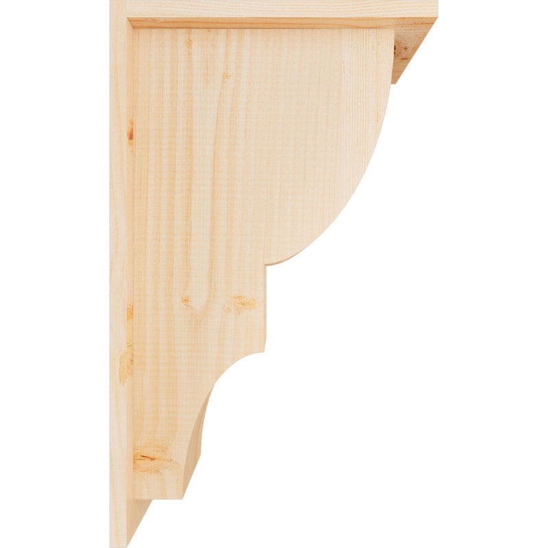 Corbeau Ridgewood avec contre-plaque, H 20 po x l 7,5 po x P 12 po, Sapin de Douglas, Lisse