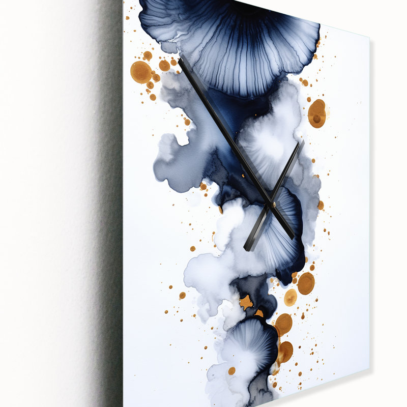 Sunnhild - Abstract Painting Wall Clock Oversized, Small
