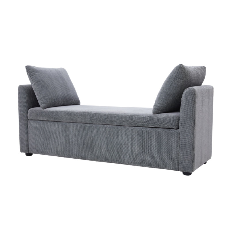 Bailidh Linen Upholstered Storage Bench