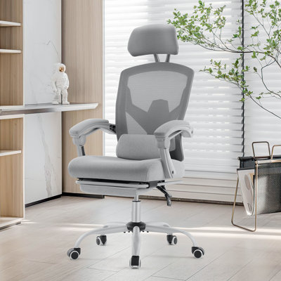 Chaise de bureau ergonomique à dossier haut en filet Mesh
