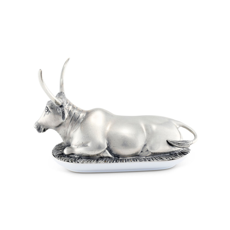 Western Pewter Butter Dish