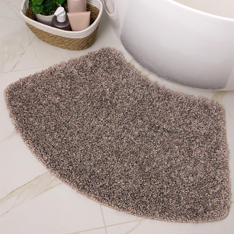 Buddy Bath Fleck Curve bath mat, Brown