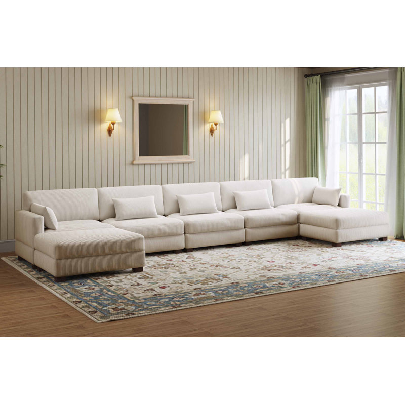 Maelina Reversible Modular Corner Sofa, Beige