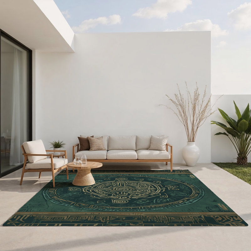 Relic Of Ages Indoor And Outdoor Area Rug, Rectangle 3' x 5'