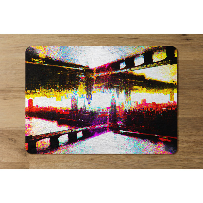 Demirel Polyester-Coated Hardboard No Pattern Rectangle Placemat