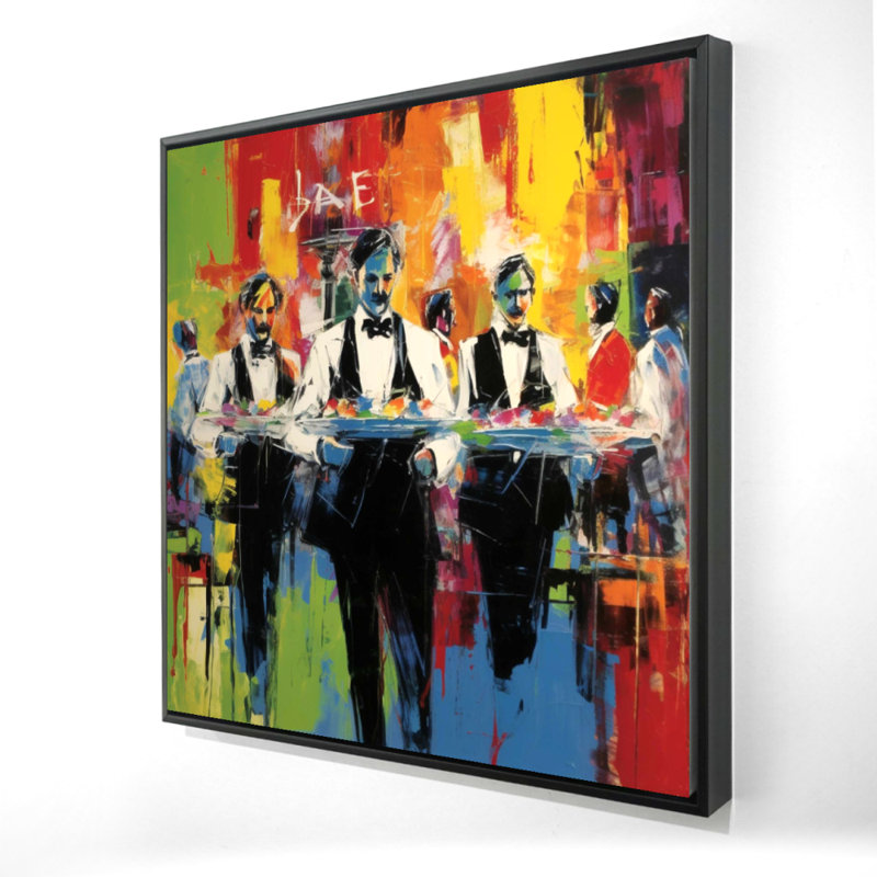 Classic Waiters Print On Canvas