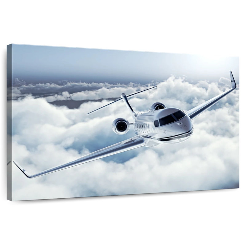 Mehar Flying Luxury Private Jet, 8" H x 12" W