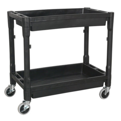 Ekaterina 78.5cm H x 81cm W Utility Cart with Wheels