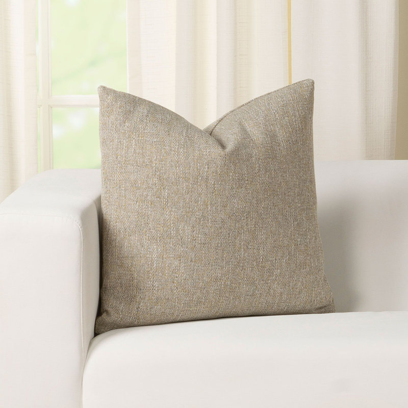 Fleur Throw Pillow, Khaki, 30" x 30"
