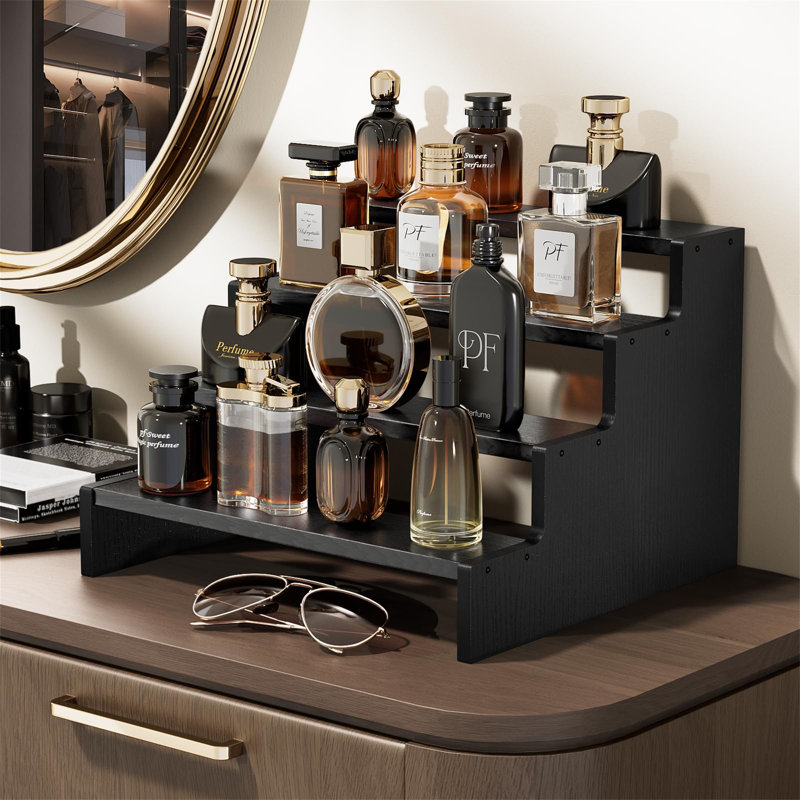 Wood Makeup Organiser