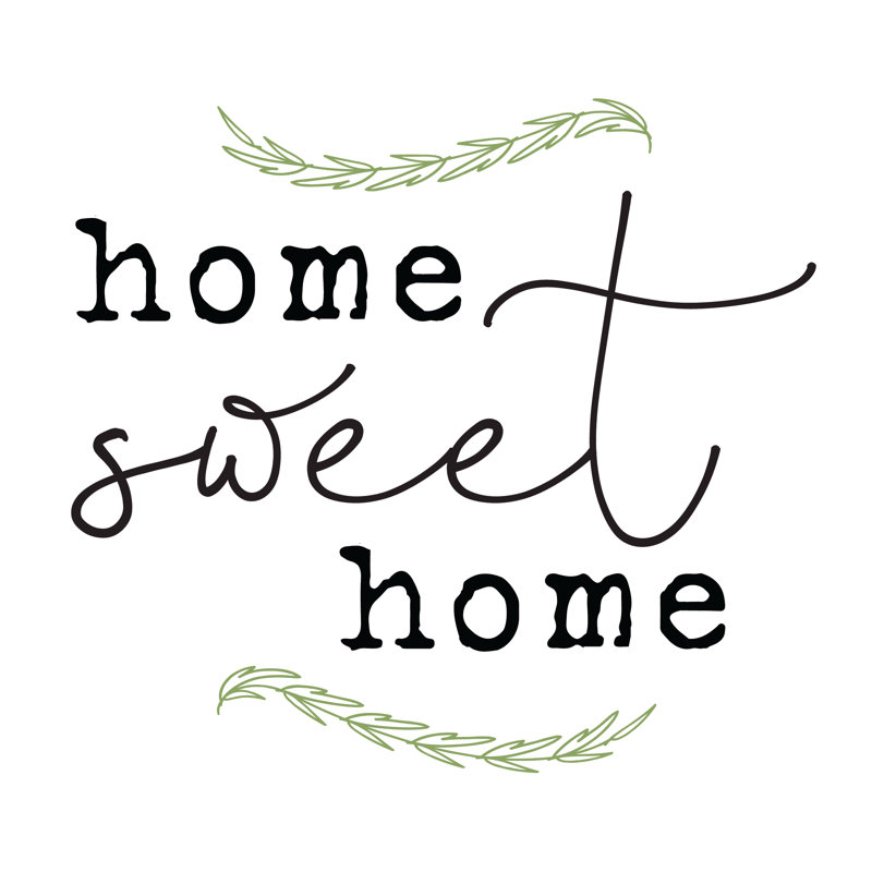 Home Sweet - Wrapped Canvas Print, 122cm H x 122cm W x 3.8cm D