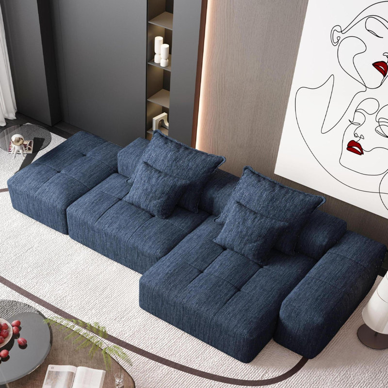 Canapé modulaire surdimensionné Modern, Bleu