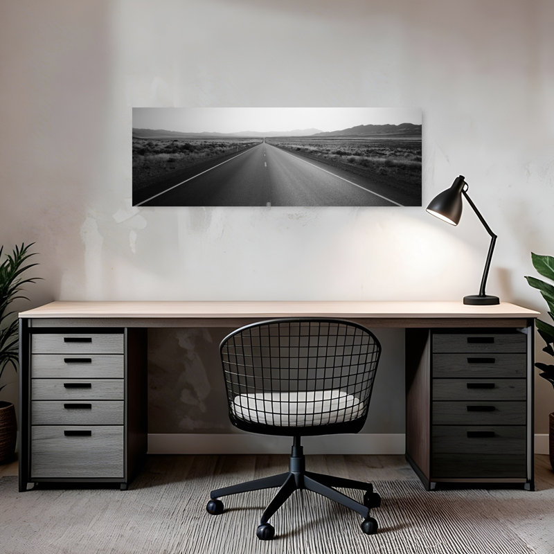 Desert Road Nevada USA by Thomas Winz - Wrapped Canvas Panoramic Print, 30.48 cm H x 91.44 cm W