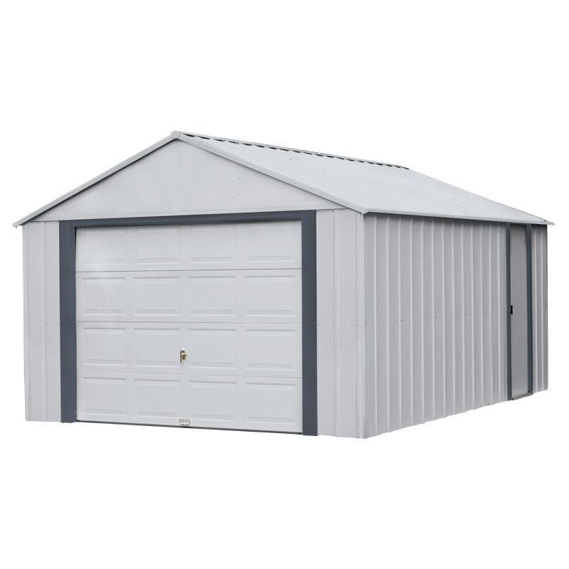 Murryhill 12' x 24' Gray Galvanized Steel Garage Kit