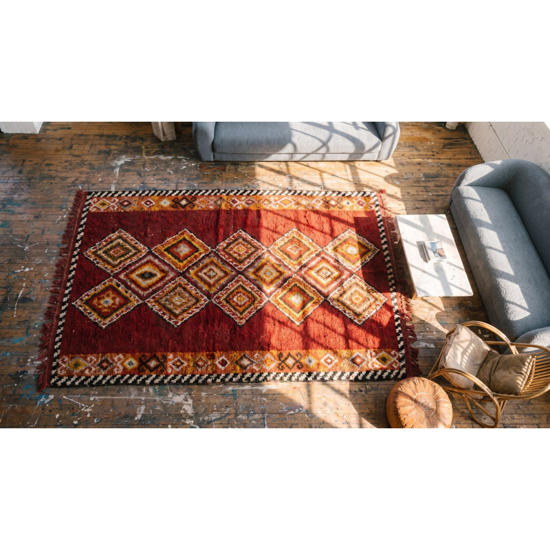 Antique Julkhir Uzbekistan Knotted Rug