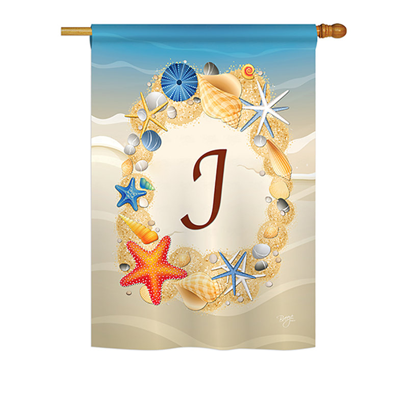 Drapeau de jardin Radford, H 40 po x l 28 po, J