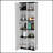 1-Door Multistorage Kitchen Pantry with Five Fixed Shelves for Organized and Stylish Storage