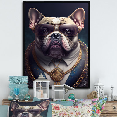Mafia Frenchie I - Impression sur toile