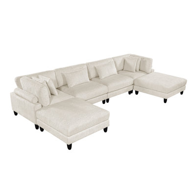 Krueger 6-piece U-shape Modular Sectional