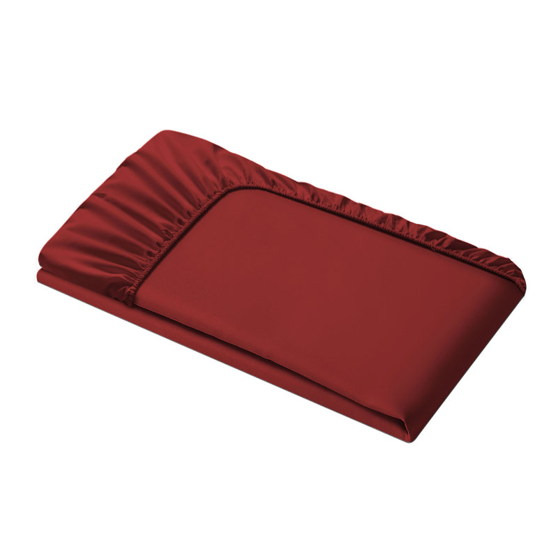 Drap-housse en microfibre douce Wayfair Basics® 1800 Series, Bourgogne, Drap-housse grand