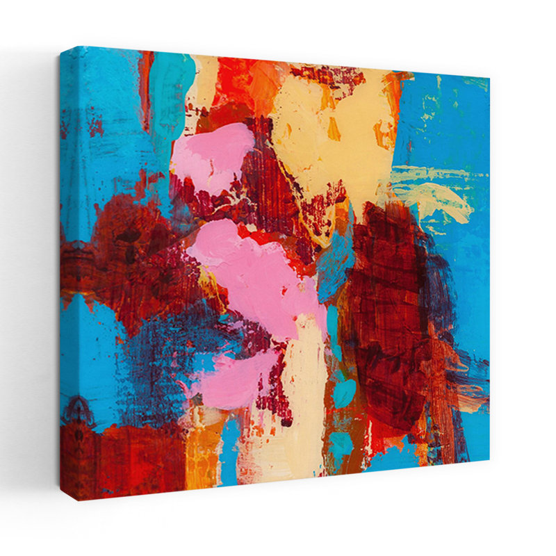 «Folded Sunset II», art contemporain abstrait, H 18 po x l 18 po