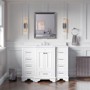 Lark Manor Loughlam 48'' Free Standing Single Bathroom Vanity with Top ...