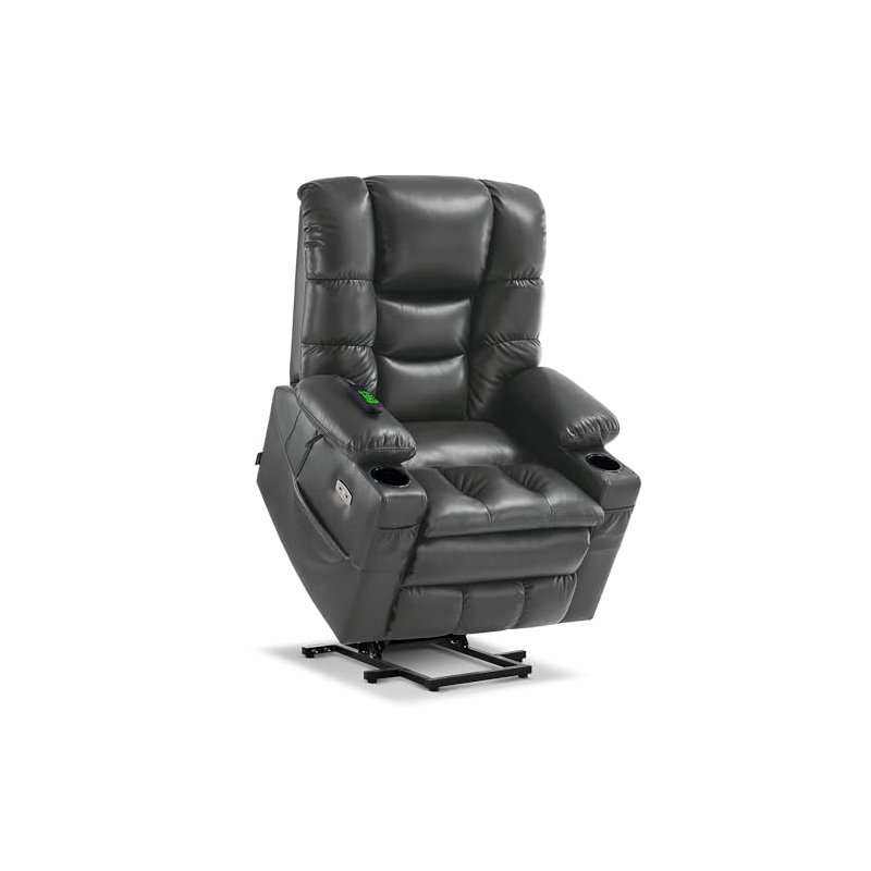 Platz Lift Assist Recliner with Massager, Dark Grey