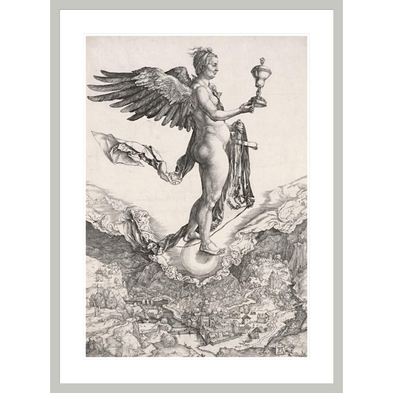 «Nemesis» par Albrecht Dürer, impression giclée sur cadre, H 41,5 po x l 30,93 po