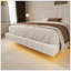 Lit flottant avec lumière Boucle, grand, blanc-1479341335
