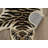 Harjo Tiger Shaped Gold And Black  Accent Rug-1476317150