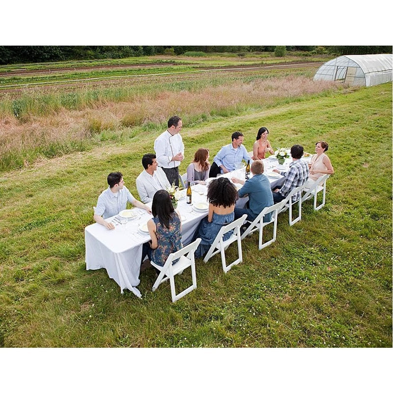 Table de banquet pliante robuste en plastique