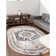 Tapis oriental ivoire / bleu / beige Bracamonte