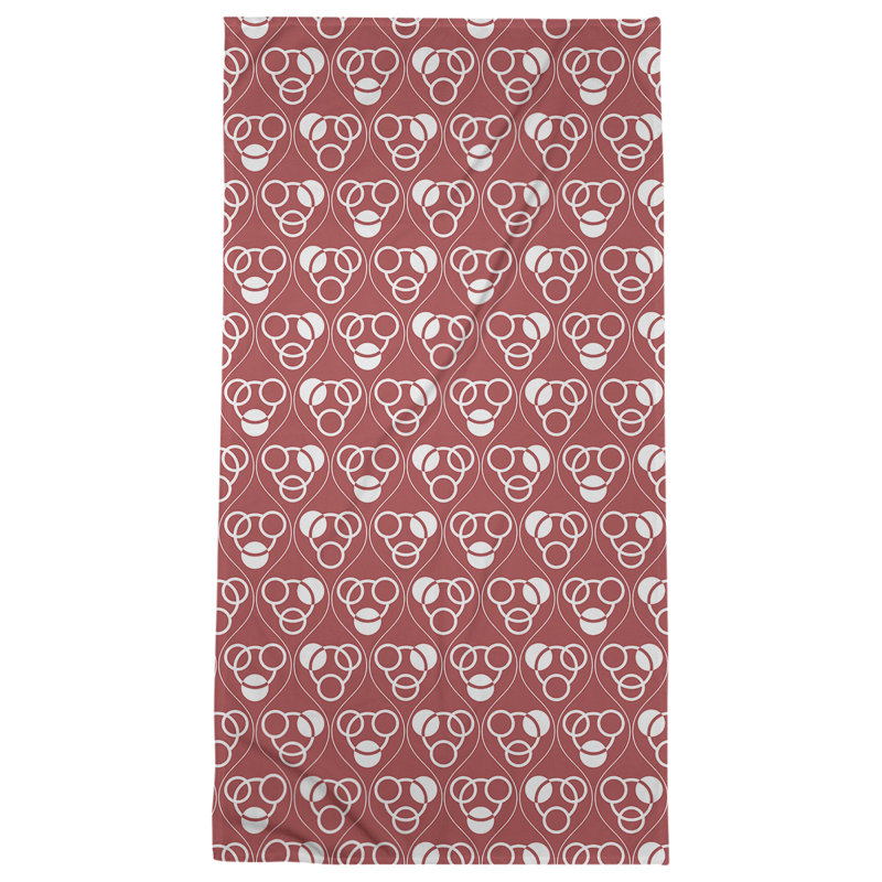 Jordao Beach Towel, Red/White