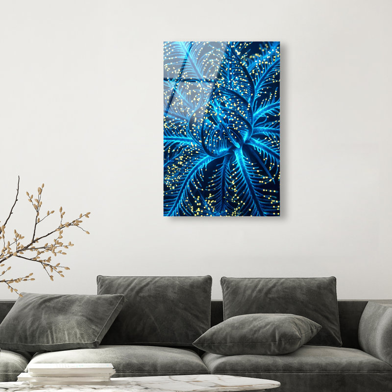 Neon Bloom Print by Oliver Gal, 54"H x 36"W, High-Gloss Acrylic Print