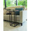 Alward Glass Top C Table End Table