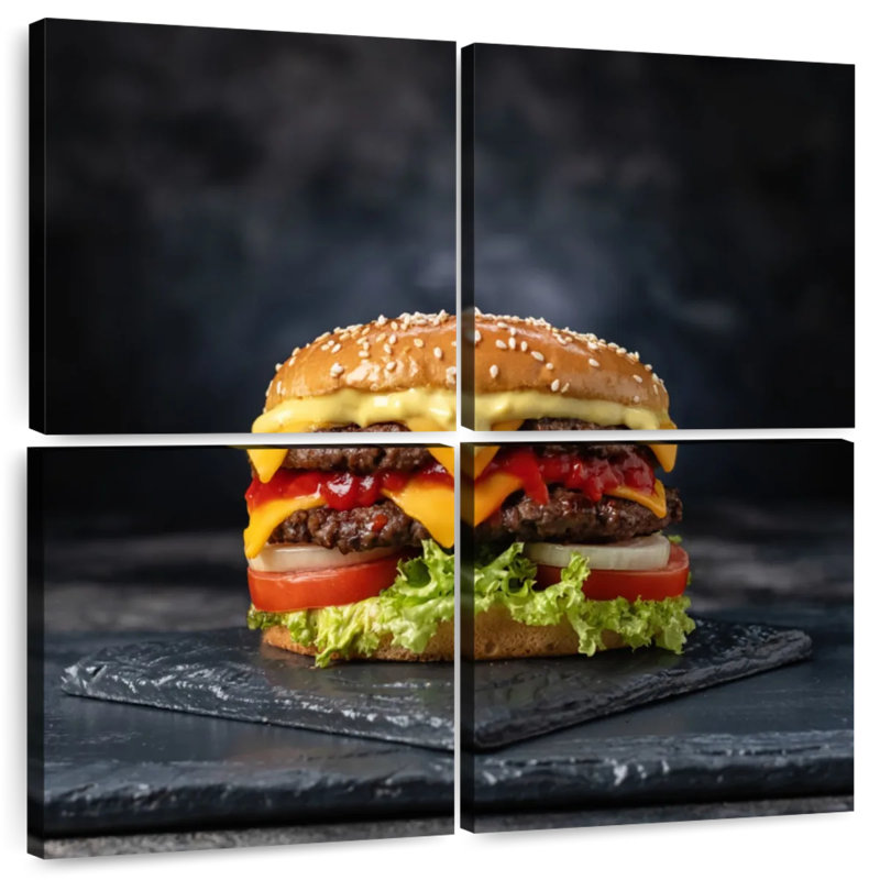 Yarlin Double Layer Cheeseburger, 32" H x 32" W