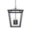 Luminaire suspendu d'extérieur Miyashiro en noir-286296487
